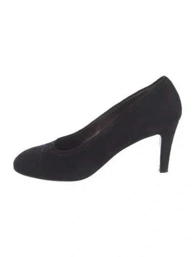 Pre-owned Agl Attilio Giusti Leombruni Suede Pumps In Black