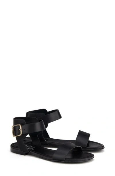 Agl Attilio Giusti Leombruni Summer Ankle Strap Sandal In Nero