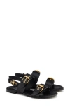 Agl Attilio Giusti Leombruni Agl Summer Slingback Sandal In Nero-nero