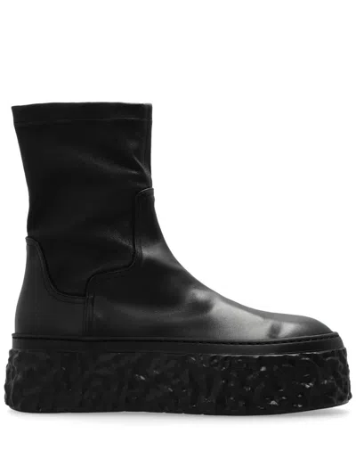 Agl Attilio Giusti Leombruni Agl Black Lambskin Slip-on Ankle Boots