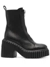 Agl Attilio Giusti Leombruni Tiggy 115mm Leather Ankle Boots In Black