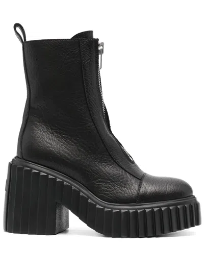 Agl Attilio Giusti Leombruni Tiggy 115mm Leather Ankle Boots In Black