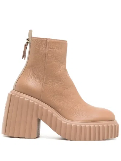 Agl Attilio Giusti Leombruni Tiggy 90mm Ankle Boots In Neutrals