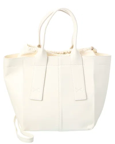 Agl Attilio Giusti Leombruni Trecy Leather Tote In White