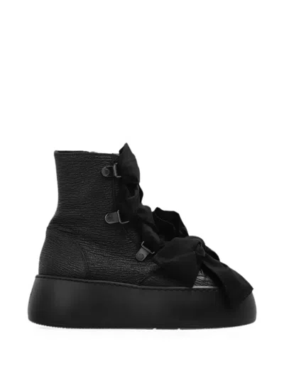 Agl Attilio Giusti Leombruni Vibe Ribbon Platform Boots In Black