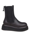AGL ATTILIO GIUSTI LEOMBRUNI AGL VLADIRMA ANKLE BOOT IN BLACK LEATHER