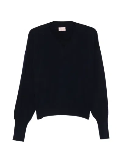 Agl Attilio Giusti Leombruni V-neck Sweater In Blue