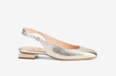 Agl Attilio Giusti Leombruni Women Angie L Sling Back Ballet Flat In Gold