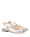 Agl Attilio Giusti Leombruni Agl Angie Slingback Flat In Sandy Golden