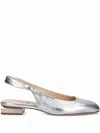 Shop Agl Attilio Giusti Leombruni Women's Angie Low Sling Shoes In Silver