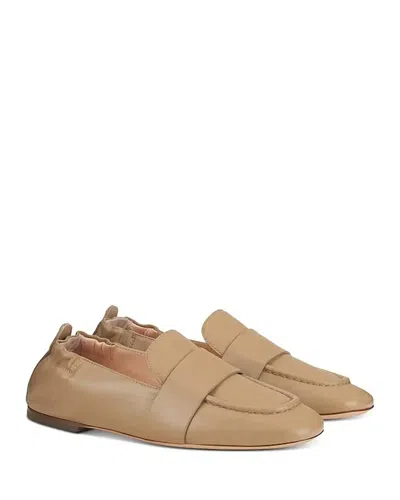 Agl Attilio Giusti Leombruni Women Chistiana Leather Moccasin In Cocoa In Brown