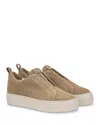Agl Attilio Giusti Leombruni Suede Slip-on Low-top Sneakers In Brown