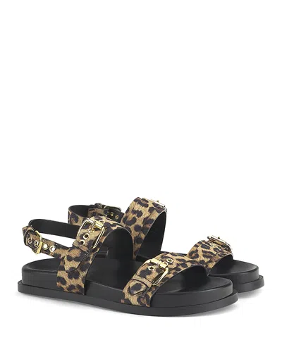 AGL ATTILIO GIUSTI LEOMBRUNI WOMEN'S CRISTINA CALF HAIR PRINTED SANDALS