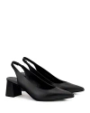 Agl Attilio Giusti Leombruni Agl Dodi Pointed Toe Slingback Pump In Nero