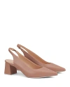 Agl Attilio Giusti Leombruni Agl Dodi Slingback Pointed Toe Pump In Tanny