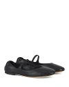 Agl Attilio Giusti Leombruni Women's Iris Square Toe Ballet Flats In Nero