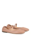 Agl Attilio Giusti Leombruni Women's Iris Square Toe Ballet Flats In Tanny