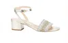 Agl Attilio Giusti Leombruni Women Lala Straw Sandal In Multi Silver
