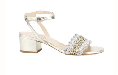 Agl Attilio Giusti Leombruni Women Lala Straw Sandal In Multi Silver