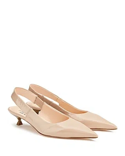 Agl Attilio Giusti Leombruni Women's Lenor Pointed Toe Slingback Pumps In Cuoio