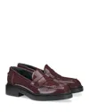 Agl Attilio Giusti Leombruni Women's Loira Bordeaux Loafer Flats In Burgundy