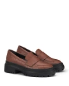 Agl Attilio Giusti Leombruni Agl Mary Soft Platform Loafer In Cacao