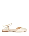 Agl Attilio Giusti Leombruni Women's Milly Ankle Strap Slingback Flats In Platino