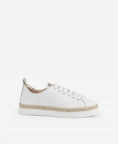 AGL ATTILIO GIUSTI LEOMBRUNI WOMEN'S NEIVE SNEAKER IN WHITE