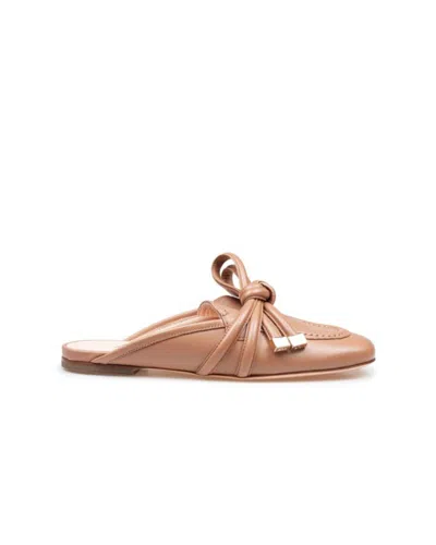 Agl Attilio Giusti Leombruni Women's Ribbon Mule In Cocoa In Brown