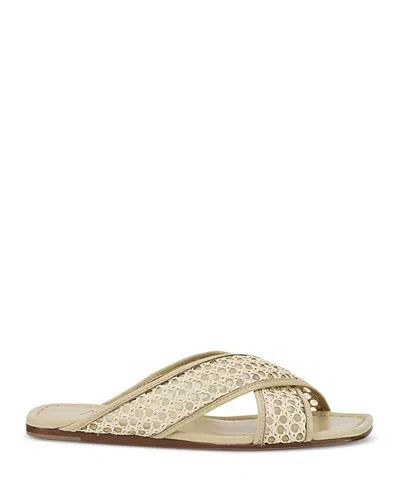 Agl Attilio Giusti Leombruni Women's Woven Slide Sandals In Neutral