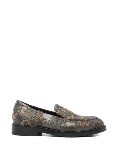 Agl Attilio Giusti Leombruni Zenit Floral-jacquard Loafers In Multi