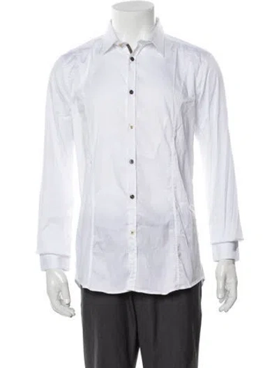 Pre-owned Aglini Long Sleeve Dress Shirt In Neutral