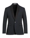Aglini Man Blazer Midnight Blue Size 40 Polyester, Elastane In Blue