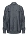 Aglini Denim Shirts In Blue