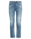 Aglini Man Jeans Blue Size 30 Cotton, Elastane In Blue