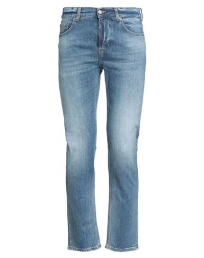 Aglini Man Jeans Blue Size 30 Cotton, Elastane