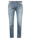 Aglini Man Jeans Blue Size 30 Cotton, Elastane In Blue