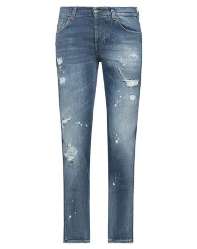 Aglini Man Jeans Blue Size 31 Cotton, Elastane
