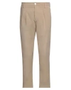 Aglini Man Pants Beige Size 32 Cotton, Elastane In Beige