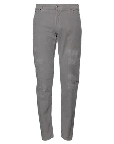 Aglini Man Pants Grey Size 31 Cotton, Elastane