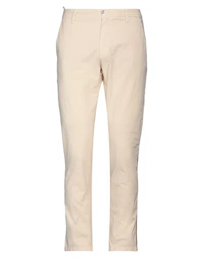 Aglini Man Pants Ivory Size 30 Cotton, Elastane In White