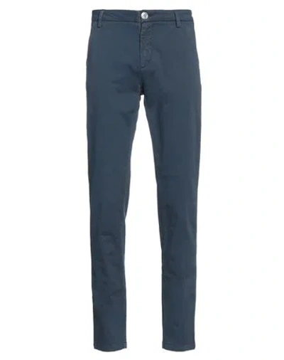 Aglini Man Pants Midnight Blue Size 28 Cotton, Elastane