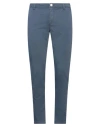Aglini Man Pants Navy Size 29 Cotton, Elastane In Navy Blue
