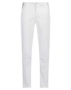 Aglini Man Pants White Size 29 Cotton, Elastane