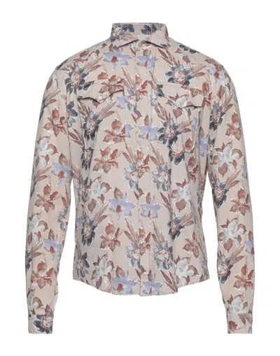 Aglini Shirts In Beige