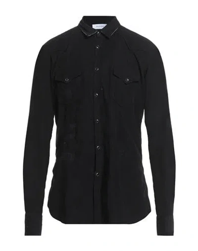 Aglini Man Shirt Black Size 16 ½ Cotton