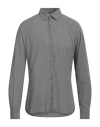 Aglini Man Shirt Grey Size 17 Cotton