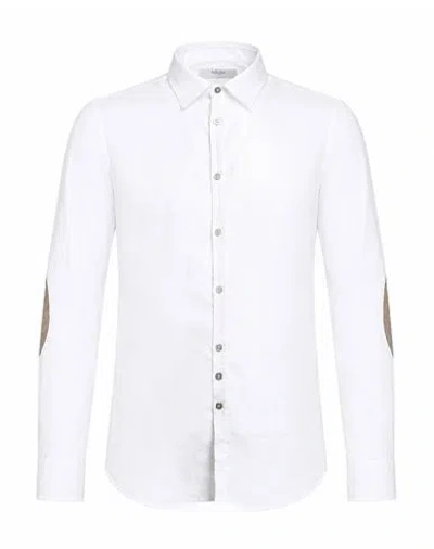 Aglini Man Shirt White Size 15 Cotton