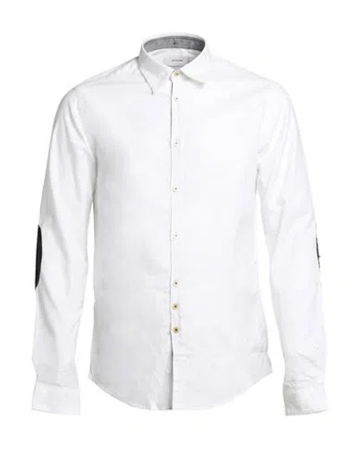 Aglini Man Shirt White Size 15 ¾ Cotton In Red