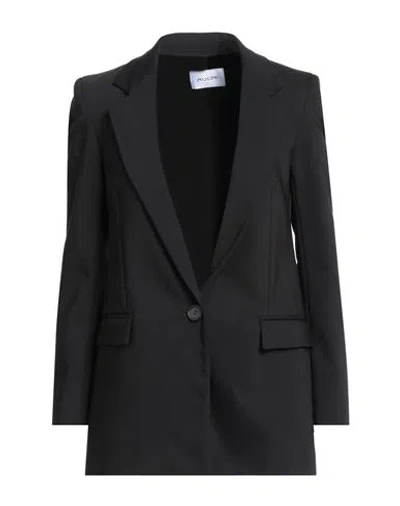 Aglini Woman Blazer Black Size 10 Cotton, Polyester, Elastane